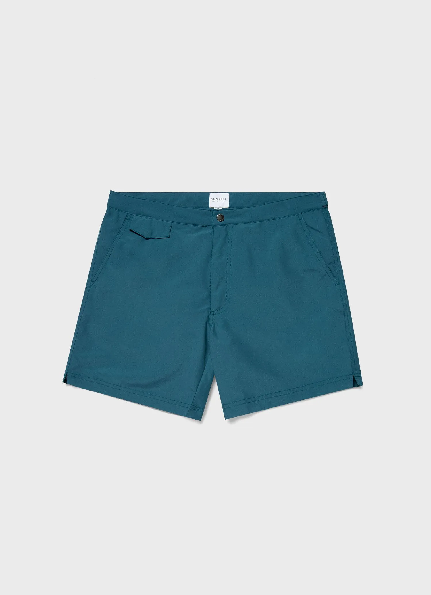 Men's Tailored Swim Short in Lagoon Blue