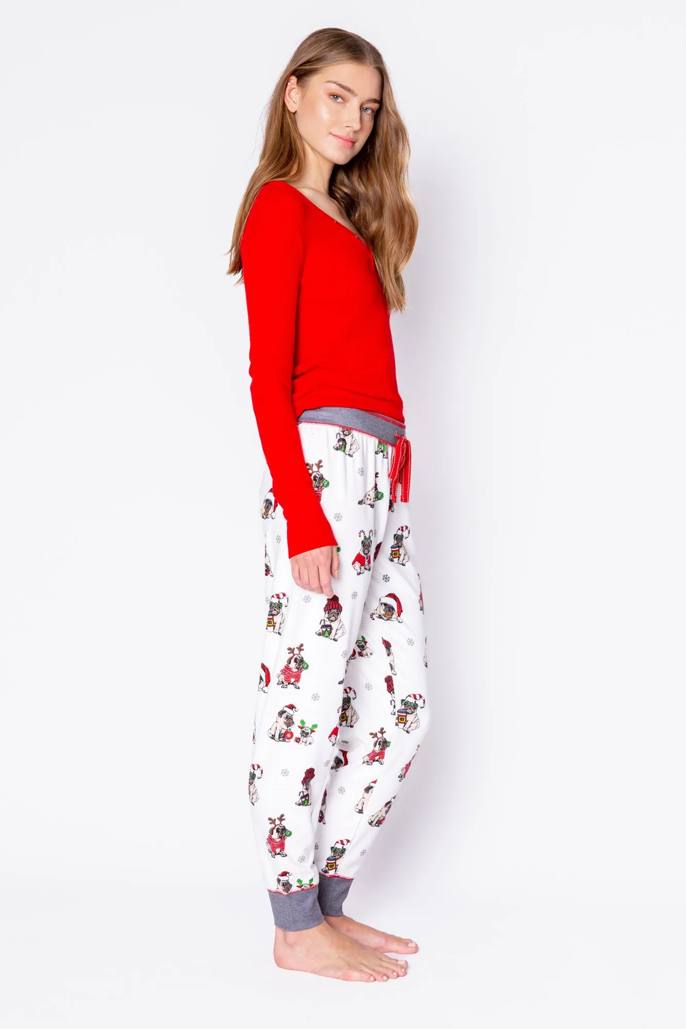 Merry Puggin' Christmas Jam Pant