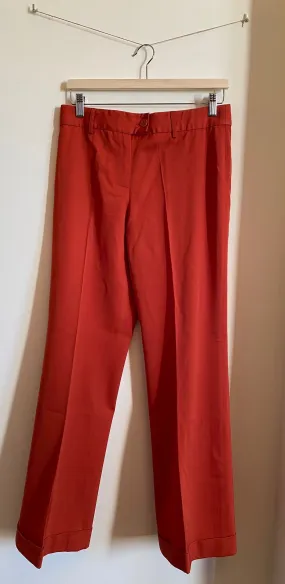 Moschino 100% wool terracotta trousers