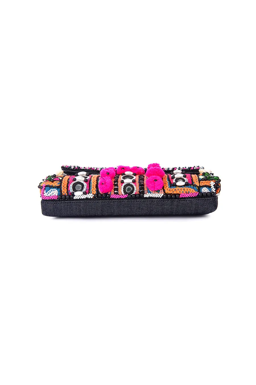 Multicolour Beachy Boho Clutch