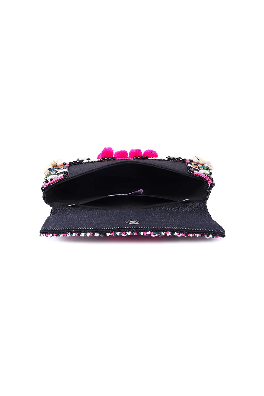 Multicolour Beachy Boho Clutch