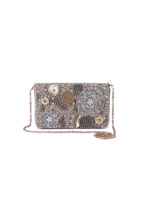 Multicolour Foolwati Embroidered Clutch
