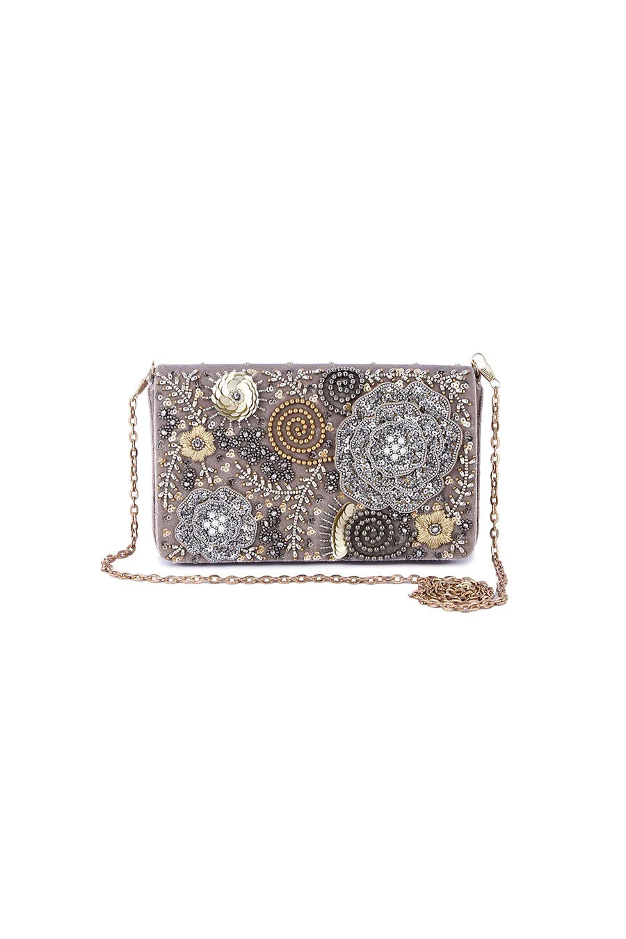 Multicolour Foolwati Embroidered Clutch