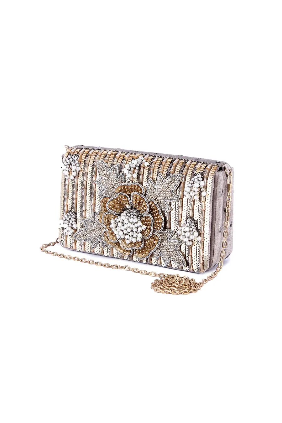 Multicolour Mahdaba Hand-Embroidered Clutch