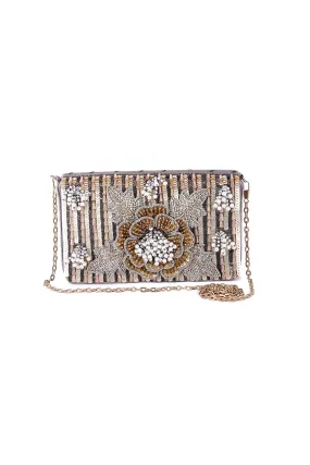 Multicolour Mahdaba Hand-Embroidered Clutch