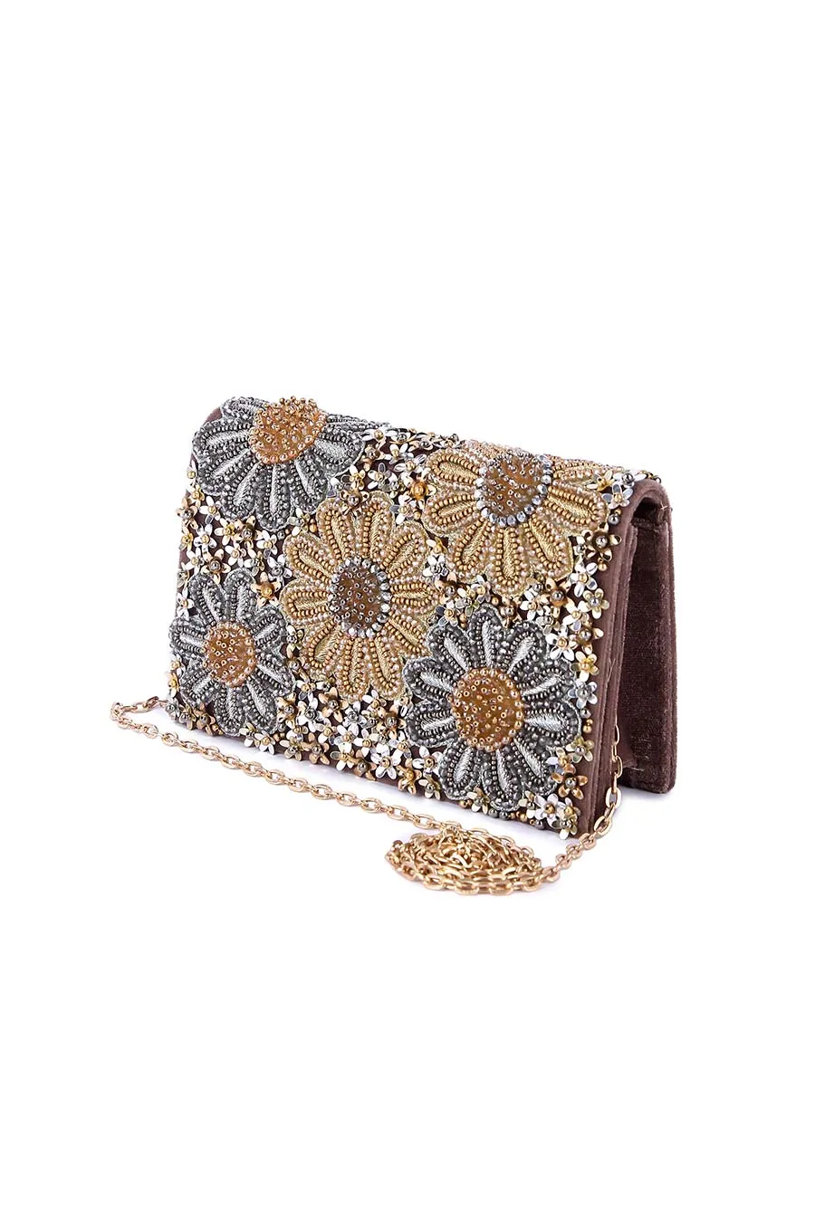 Multicolour Sufiyaana Floral Embroidered Clutch