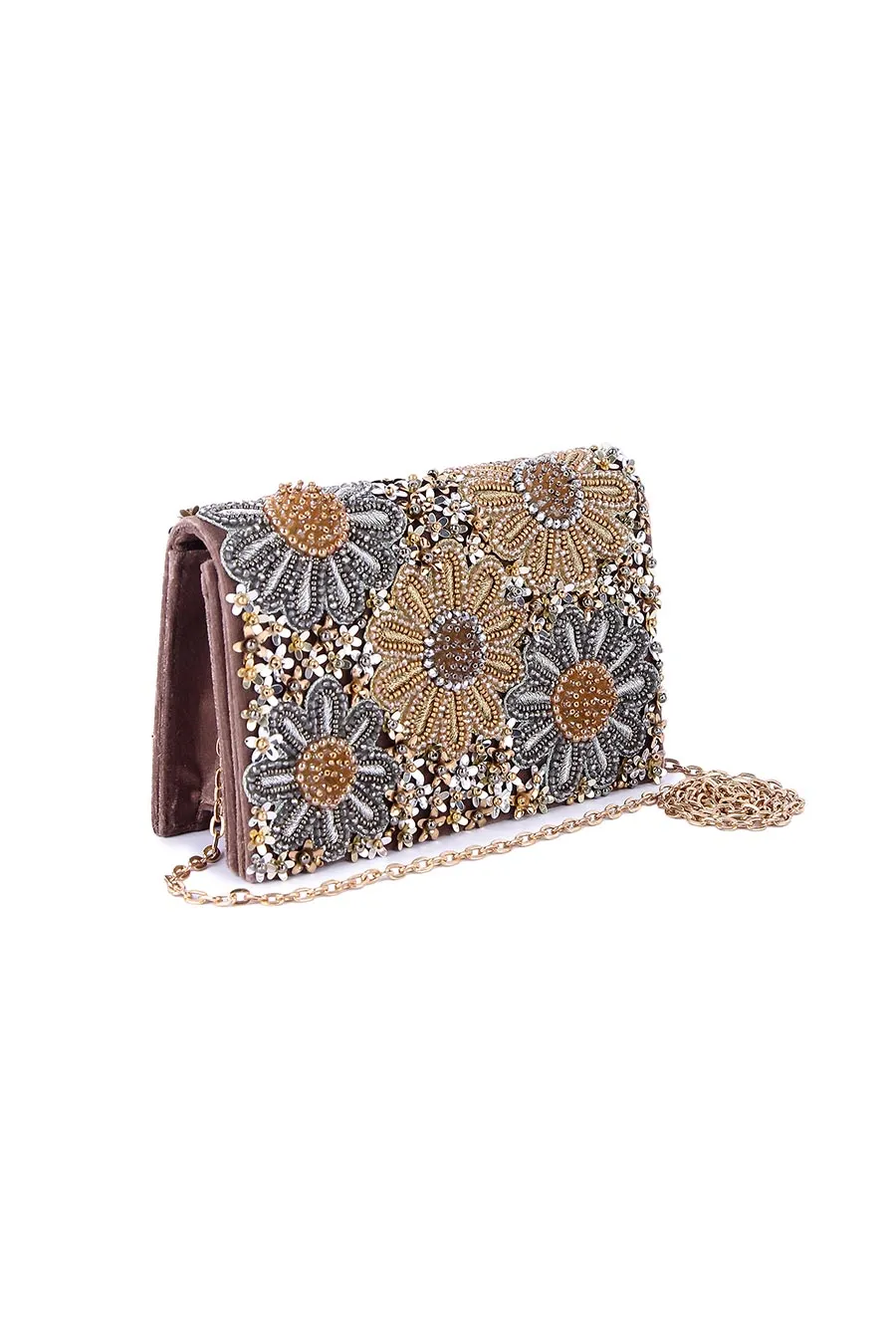 Multicolour Sufiyaana Floral Embroidered Clutch