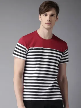 Multicoloured Printed Cotton Round Neck T-Shirt