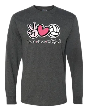 PEACE LOVE VOLLEYBALL LONG SLEEVE