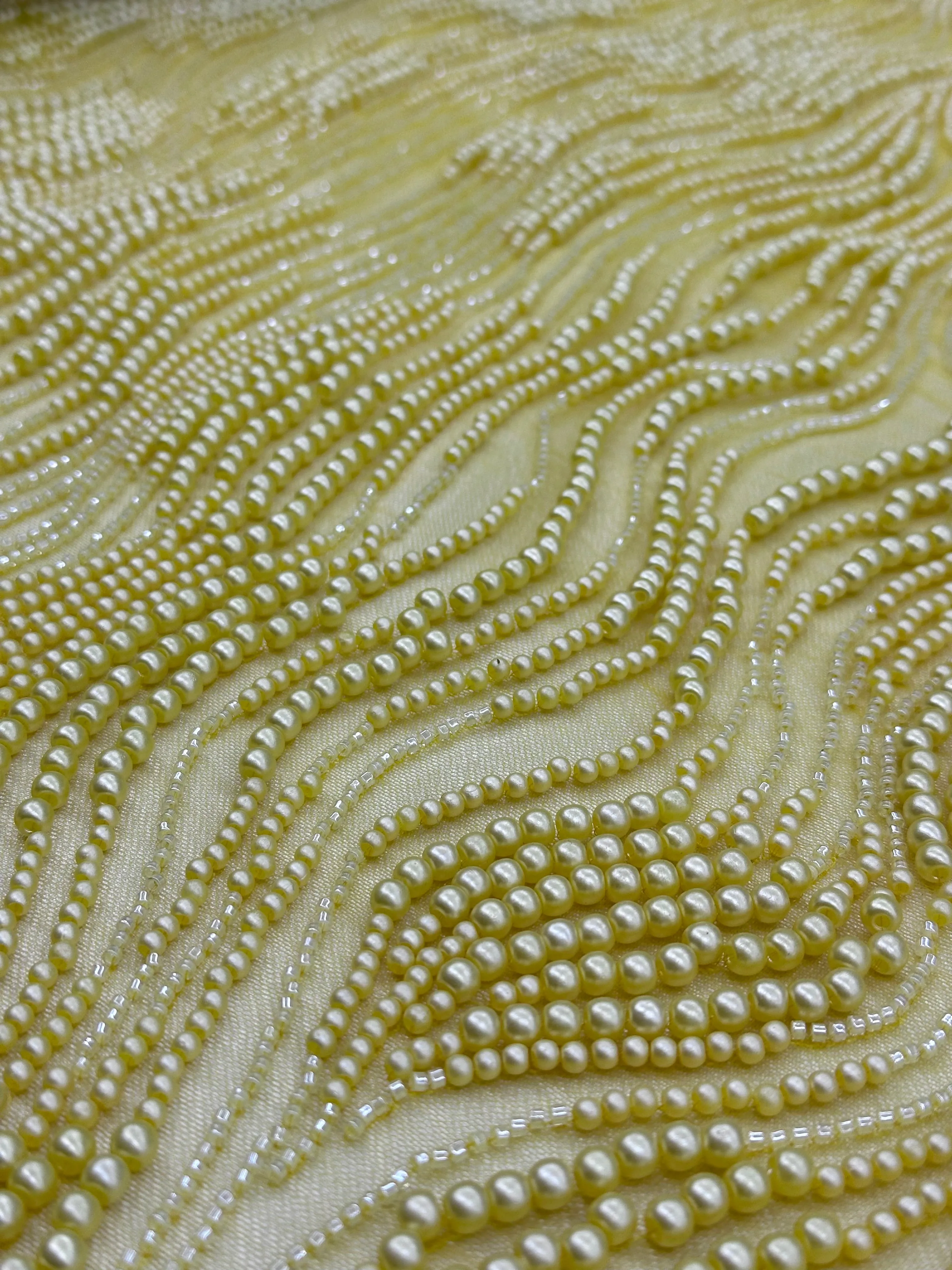 Pearl Beaded -Yellow