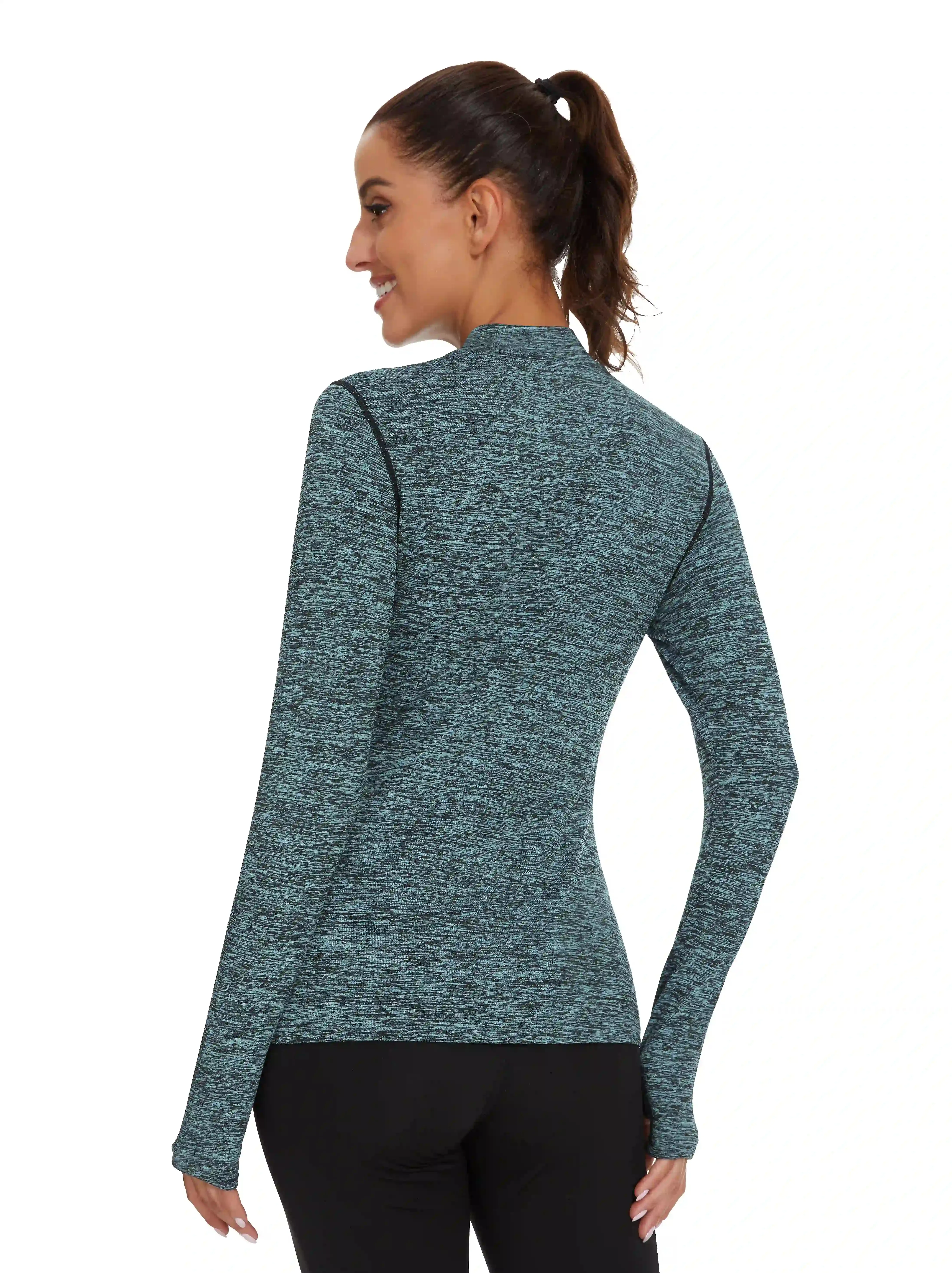Pullover Fleece Long-sleeve Thermal Tops for Women