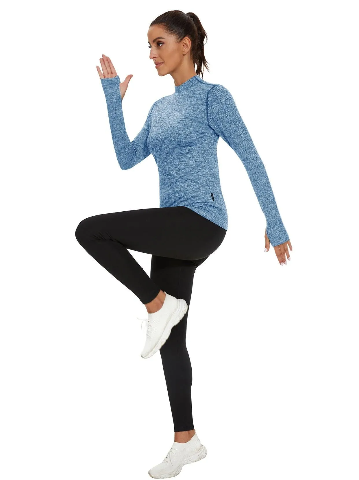Pullover Fleece Long-sleeve Thermal Tops for Women