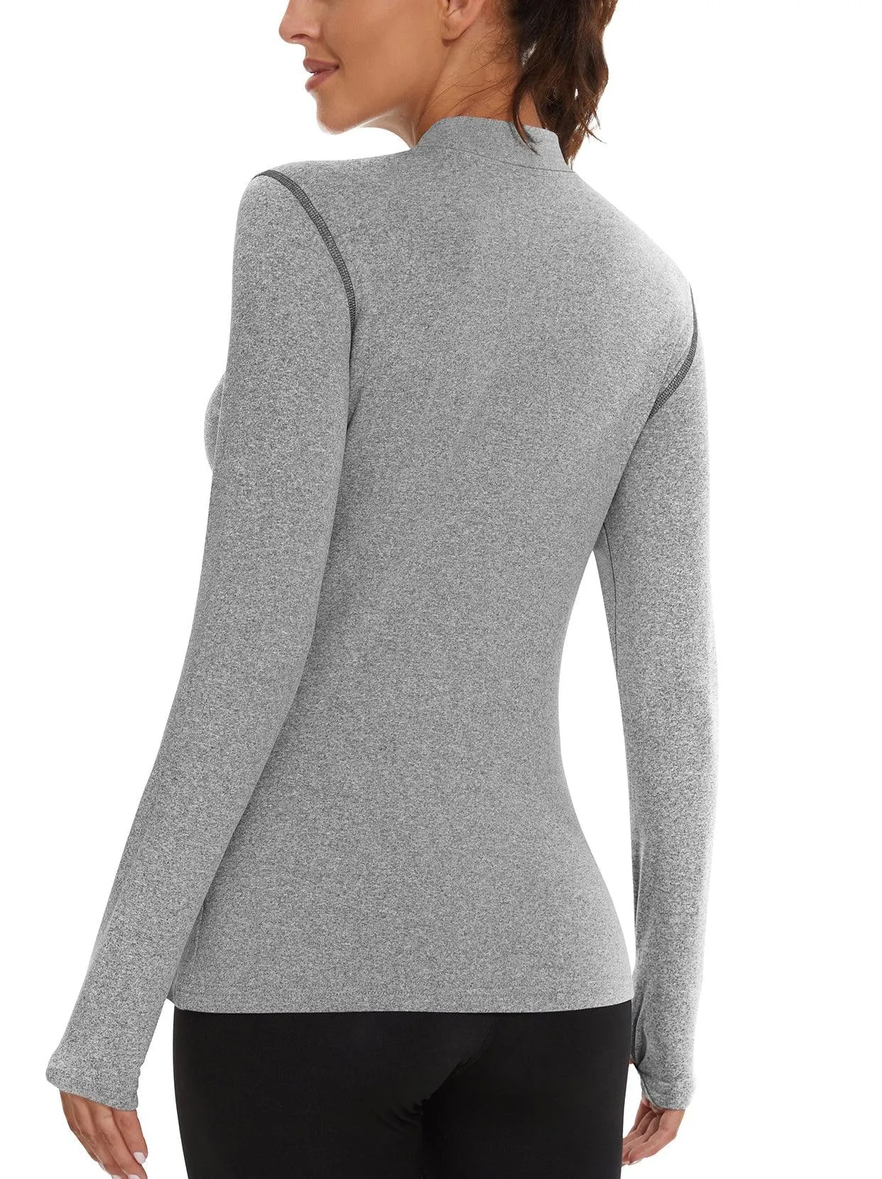 Pullover Fleece Long-sleeve Thermal Tops for Women