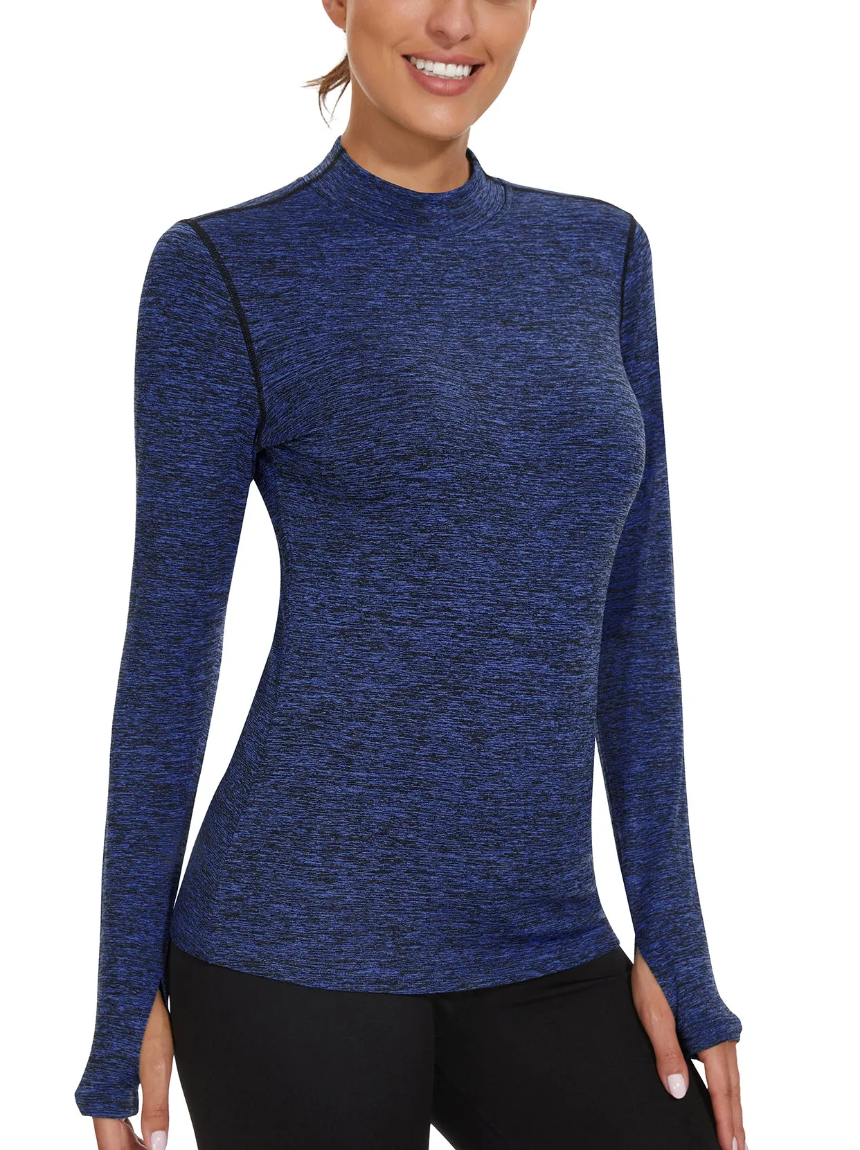 Pullover Fleece Long-sleeve Thermal Tops for Women