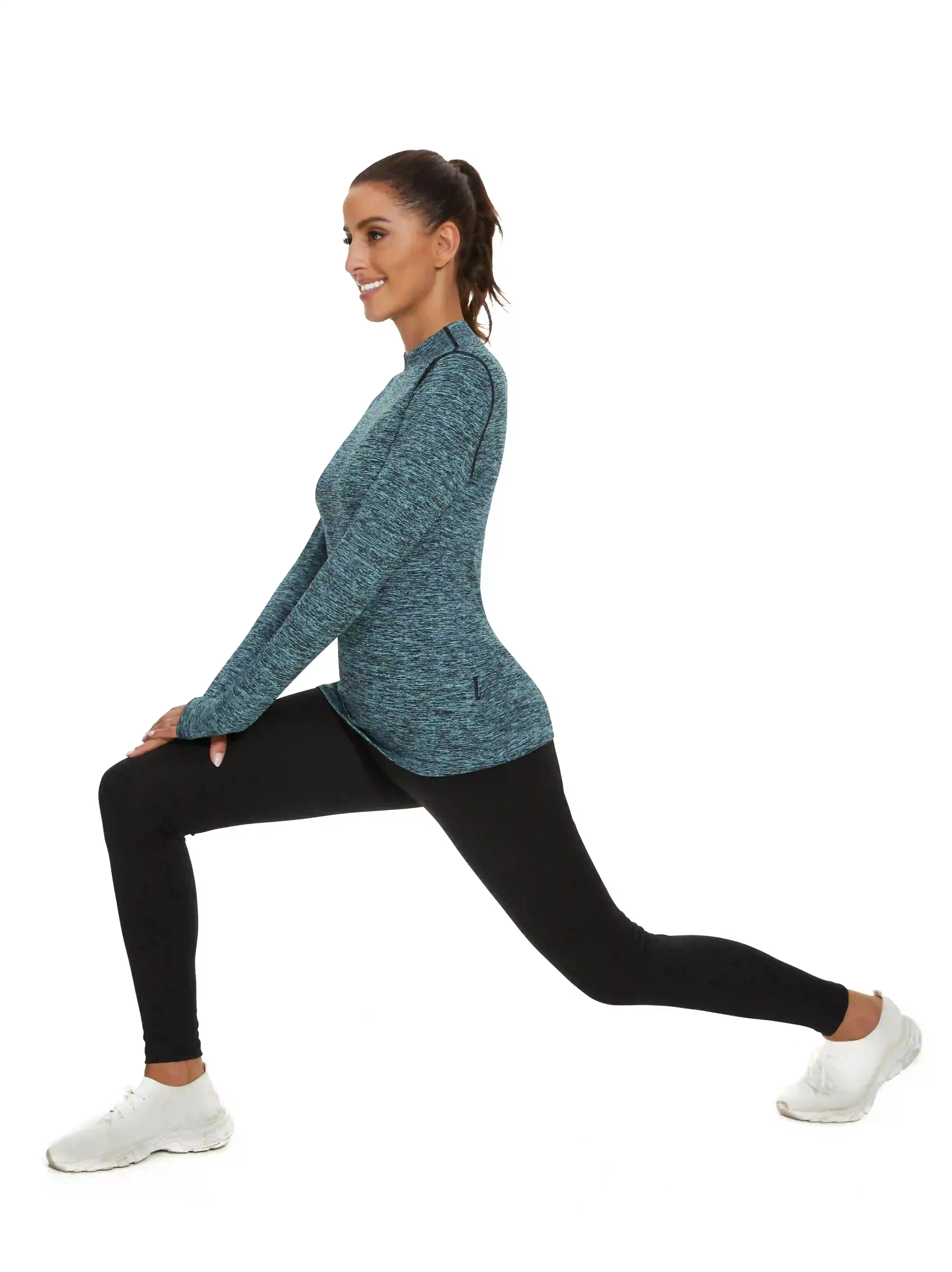 Pullover Fleece Long-sleeve Thermal Tops for Women