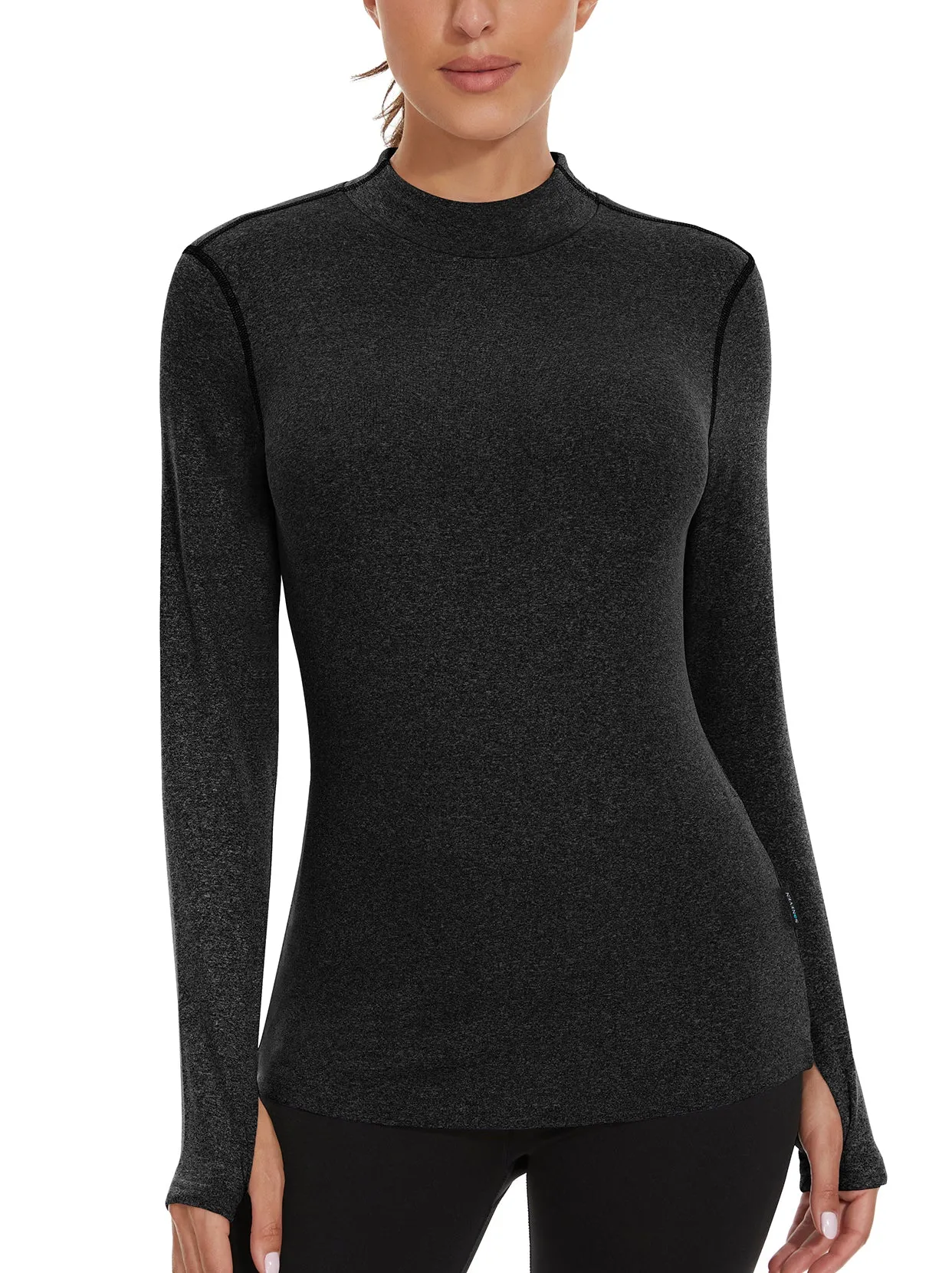 Pullover Fleece Long-sleeve Thermal Tops for Women