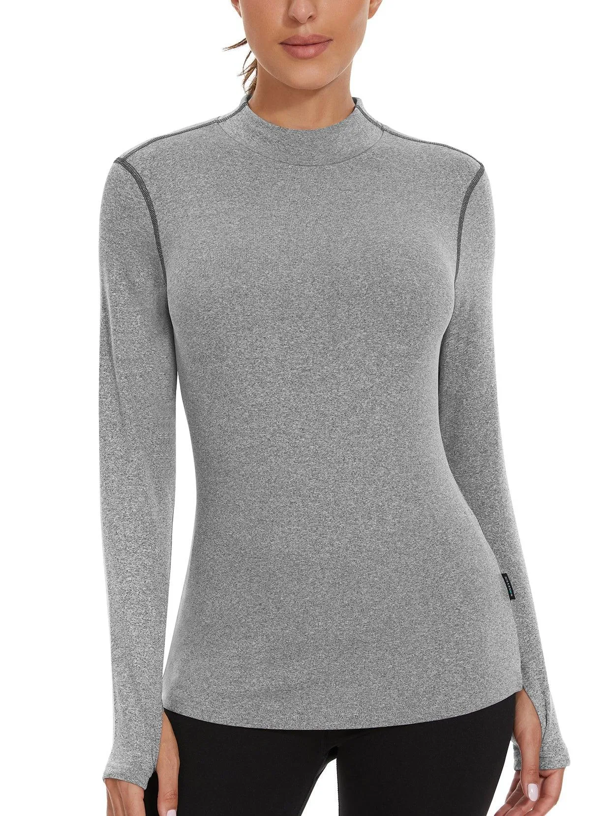 Pullover Fleece Long-sleeve Thermal Tops for Women