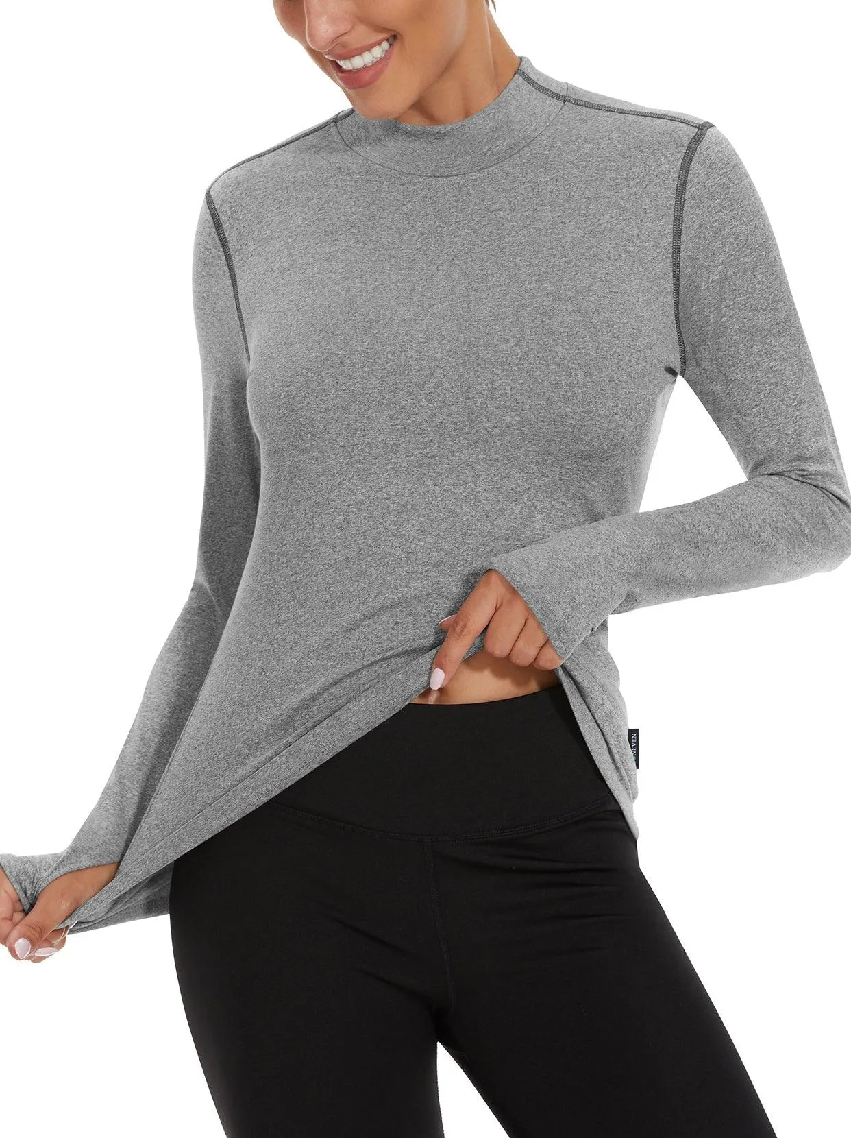 Pullover Fleece Long-sleeve Thermal Tops for Women