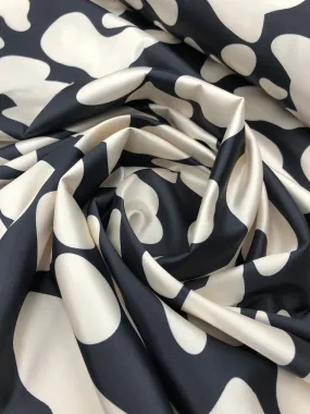 Satin Prints  - Abstract Splash Noir