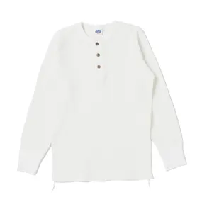 Studio D'Artisan L/S Heavy Thermal Henley (White)