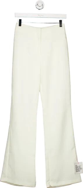 Topshop White Flared Trousers UK 8