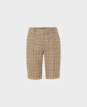 Tweed Shorts with Patch Pocket