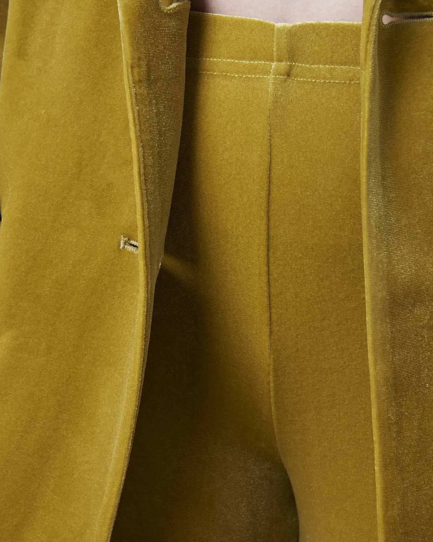 Velvet flared trousers