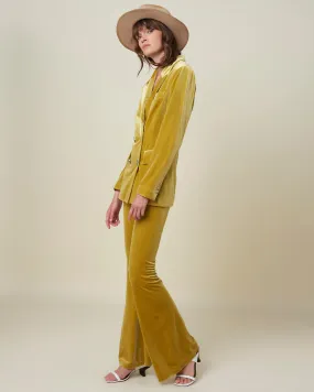 Velvet flared trousers