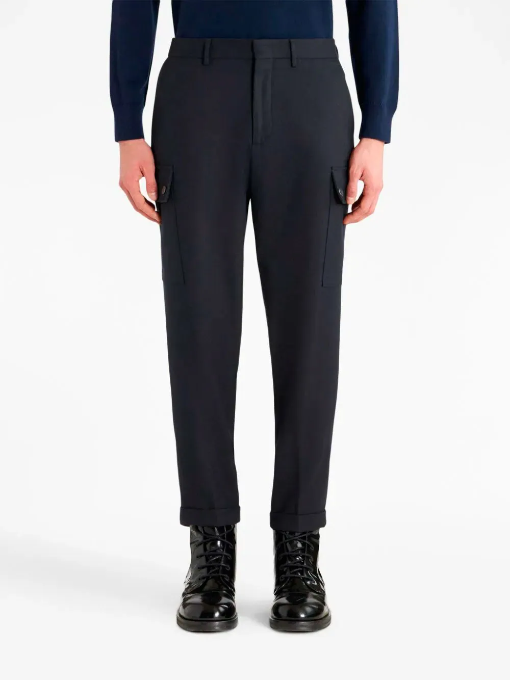 Wool cargo trousers