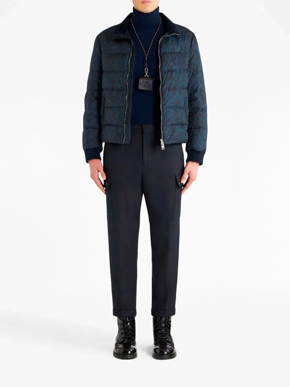 Wool cargo trousers