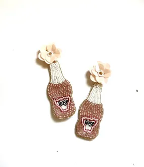 Zoda - Beaded Love Rose Earrings